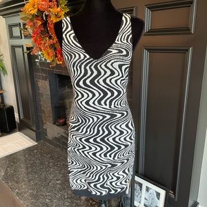 Black and white tank dress